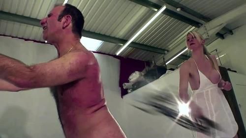Extreme Rapid Whipping With Nasty Wrap Around Welts - Mistress Katie Moore And Sloth