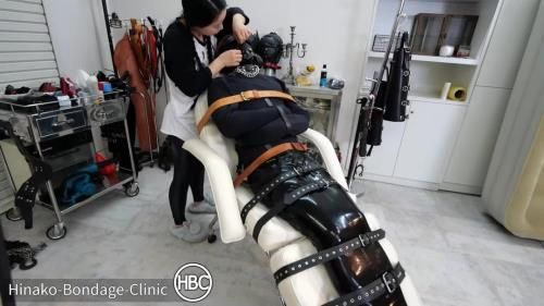 Sub Blows A Huge Load In Latex Bondage; Latex Catsuit And Rest Sack, Canvas Straitjacket And More