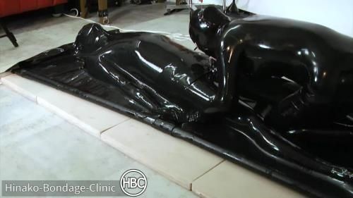 Latex Vacuum Bed With Dick Hole - Part 3