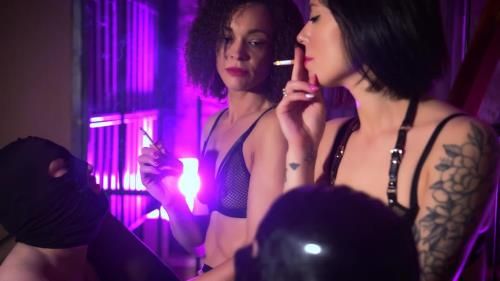 Miss Betsy - Human Ashtray For Two Hot Dommes